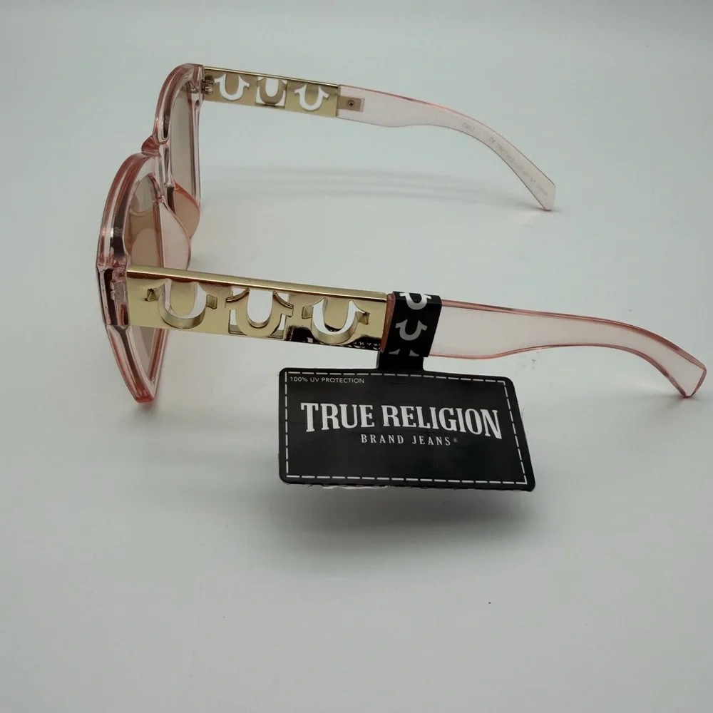True‎ Religion Pink and Gold Sunglasses